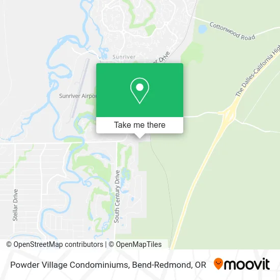 Powder Village Condominiums map