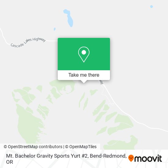 Mt. Bachelor Gravity Sports Yurt #2 map