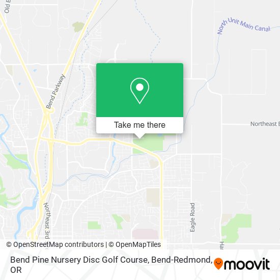 Mapa de Bend Pine Nursery Disc Golf Course