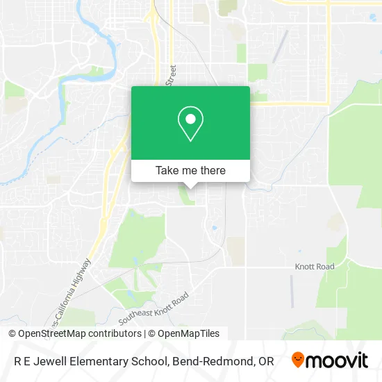 R E Jewell Elementary School map
