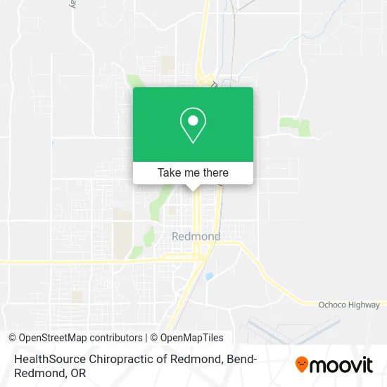 HealthSource Chiropractic of Redmond map