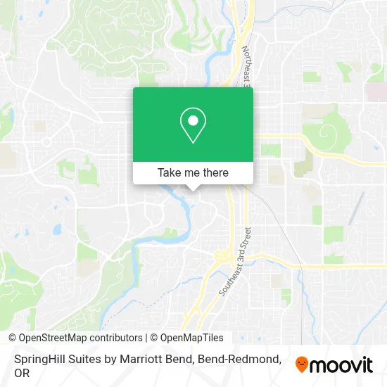 SpringHill Suites by Marriott Bend map