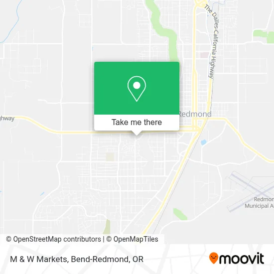 M & W Markets map