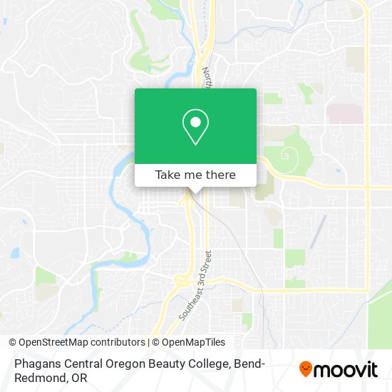 Mapa de Phagans Central Oregon Beauty College