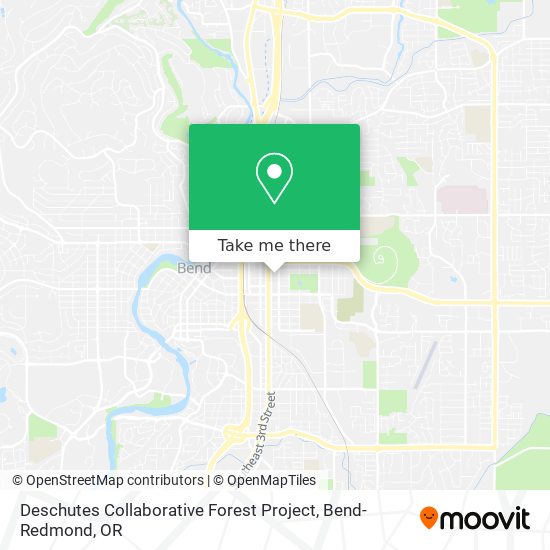 Deschutes Collaborative Forest Project map