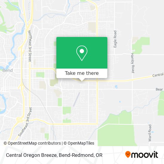 Central Oregon Breeze map