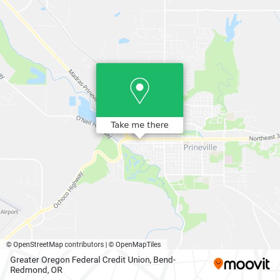 Greater Oregon Federal Credit Union map