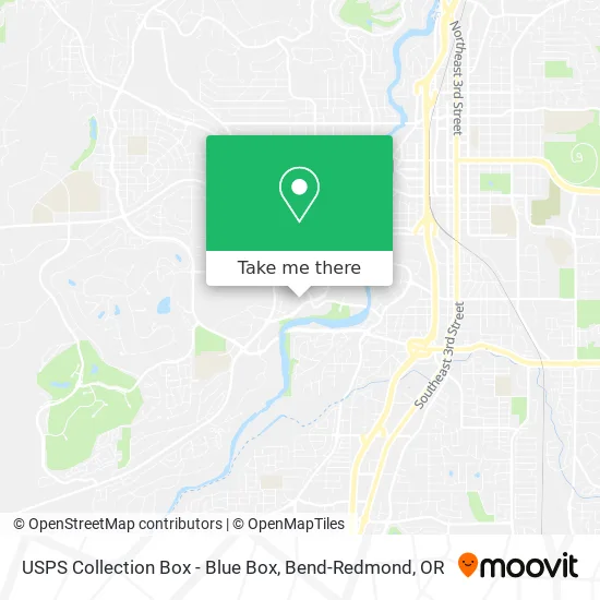 USPS Collection Box - Blue Box map