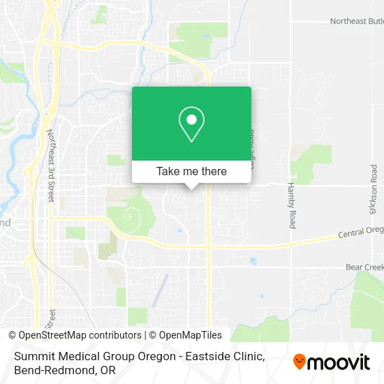 Summit Medical Group Oregon - Eastside Clinic map