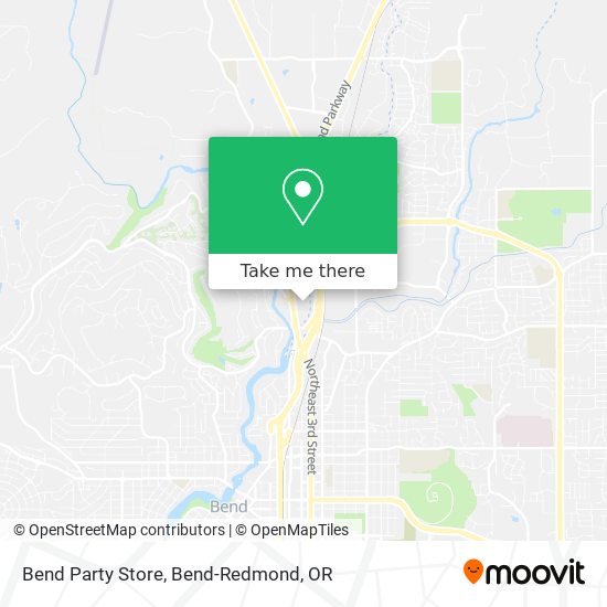 Bend Party Store map