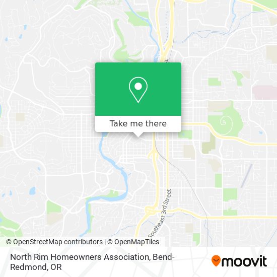 North Rim Homeowners Association map