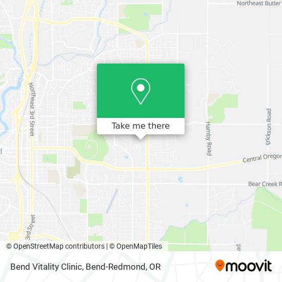 Bend Vitality Clinic map