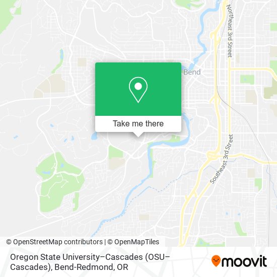 Mapa de Oregon State University–Cascades (OSU–Cascades)