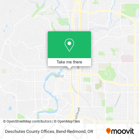 Deschutes County Offices map