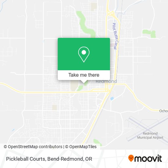 Pickleball Courts map