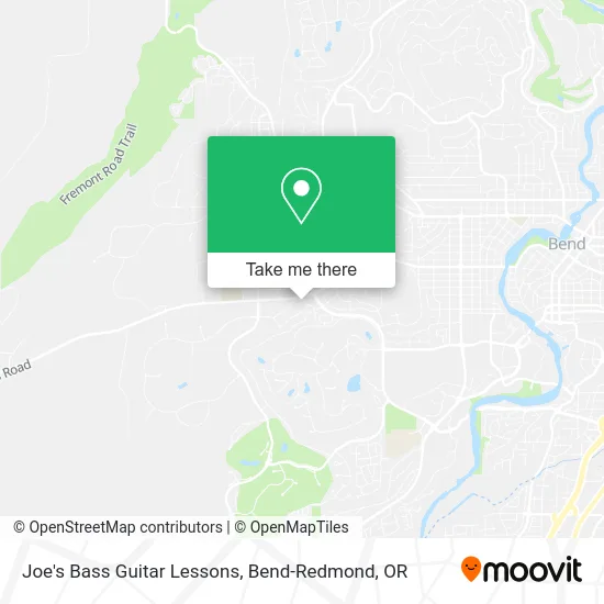 Joe's Bass Guitar Lessons map