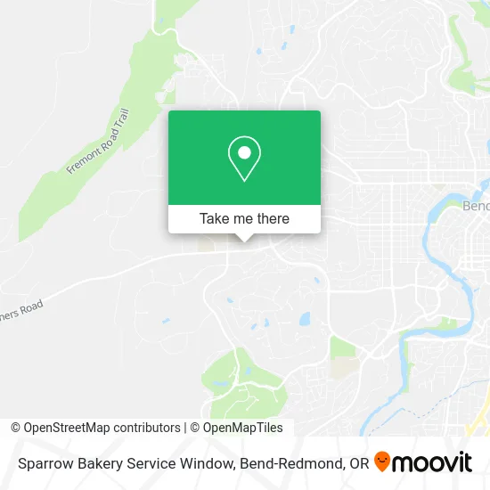 Sparrow Bakery Service Window map
