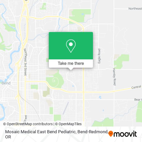 Mapa de Mosaic Medical East Bend Pediatric