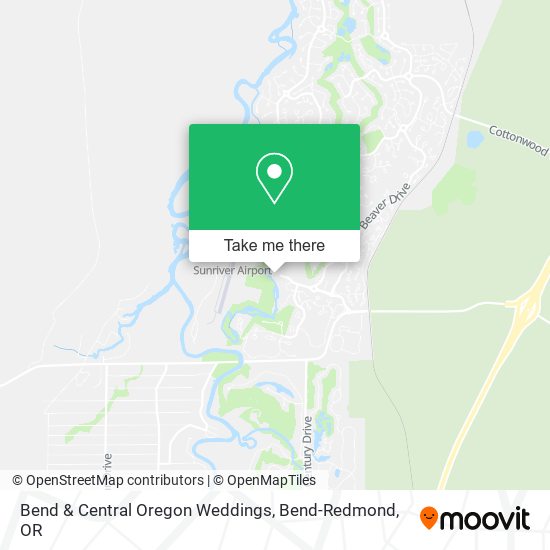 Bend & Central Oregon Weddings map