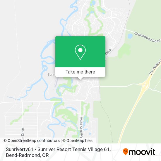 Sunrivertv61 - Sunriver Resort Tennis Village 61 map