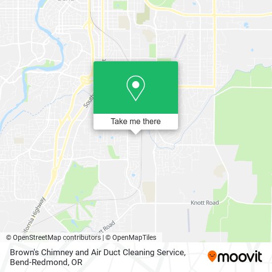 Brown's Chimney and Air Duct Cleaning Service map