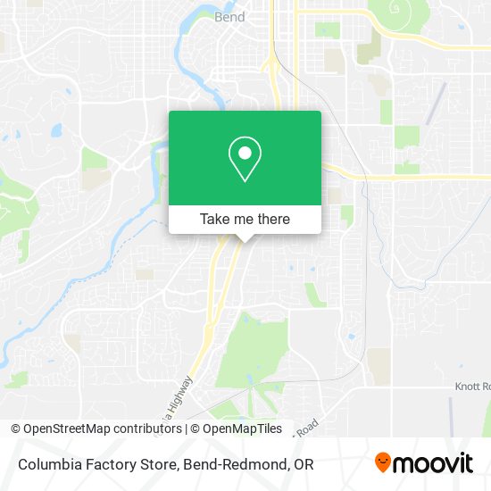 Columbia Factory Store map