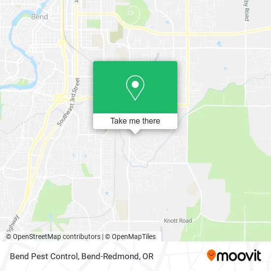 Bend Pest Control map