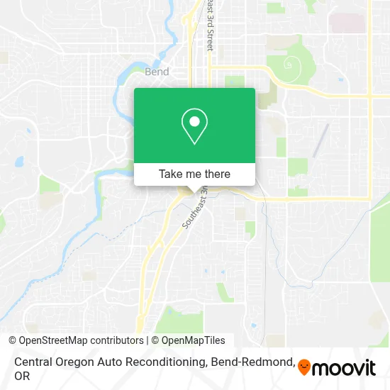 Central Oregon Auto Reconditioning map