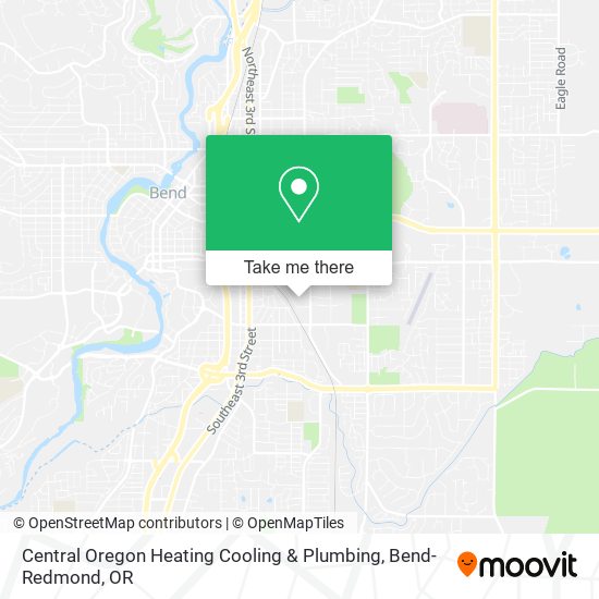 Central Oregon Heating Cooling & Plumbing map