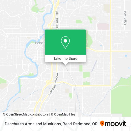 Deschutes Arms and Munitions map