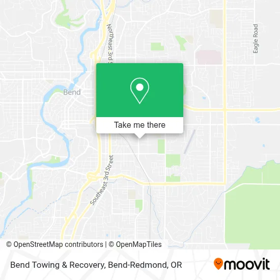 Bend Towing & Recovery map