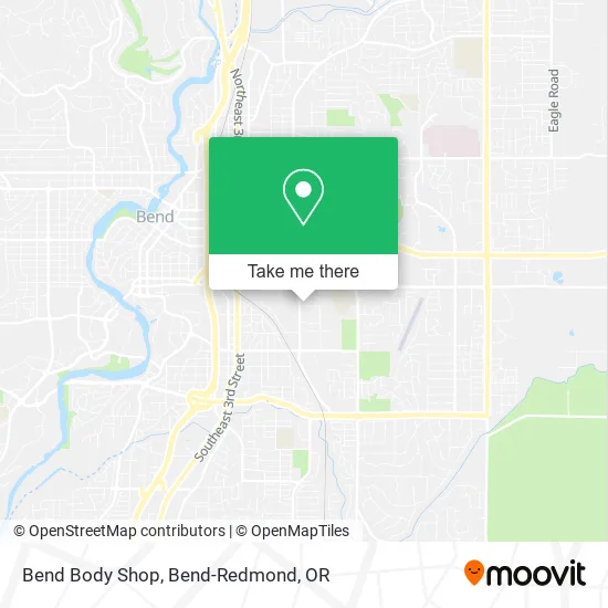 Bend Body Shop map