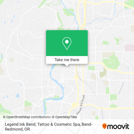 Legend Ink Bend, Tattoo & Cosmetic Spa map