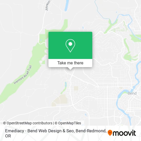 Mapa de Emediacy - Bend Web Design & Seo