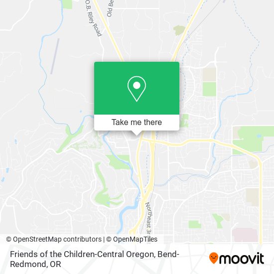 Friends of the Children-Central Oregon map