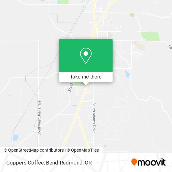 Coppers Coffee map