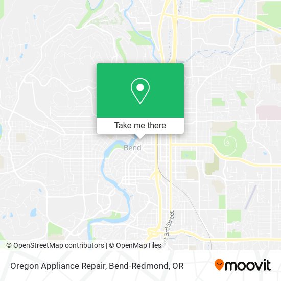 Oregon Appliance Repair map