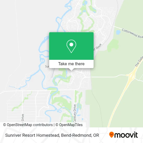 Sunriver Resort Homestead map