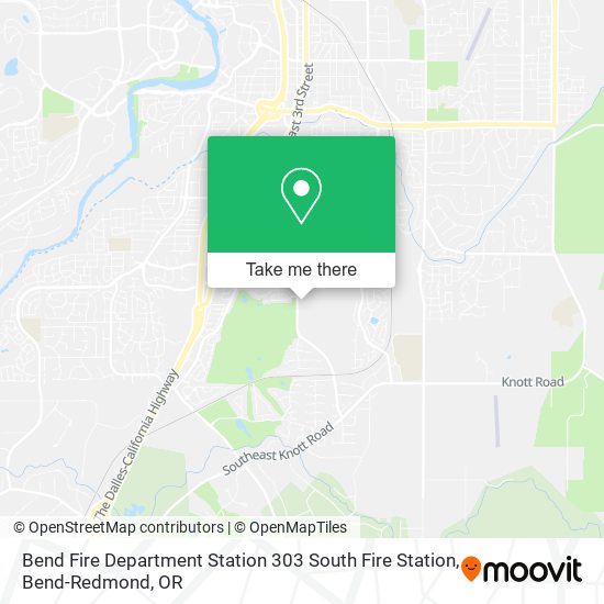 Bend Fire Department Station 303 South Fire Station map