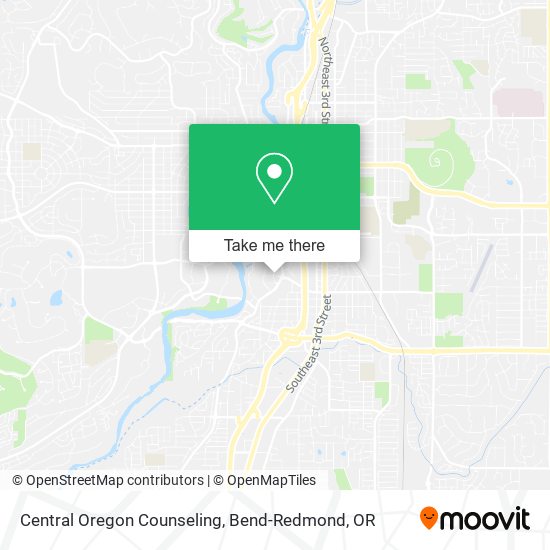 Central Oregon Counseling map