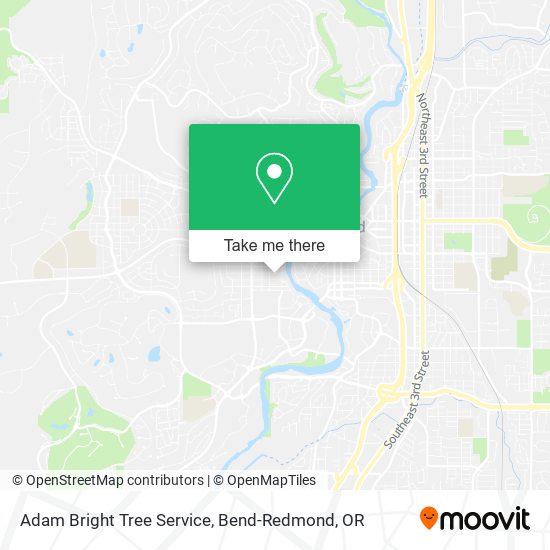 Adam Bright Tree Service map