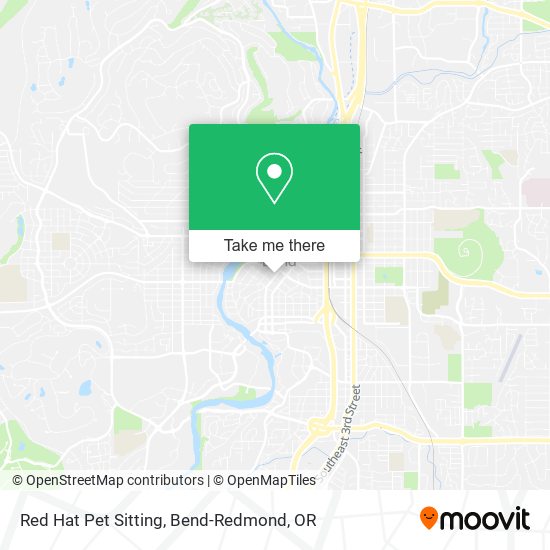 Red Hat Pet Sitting map
