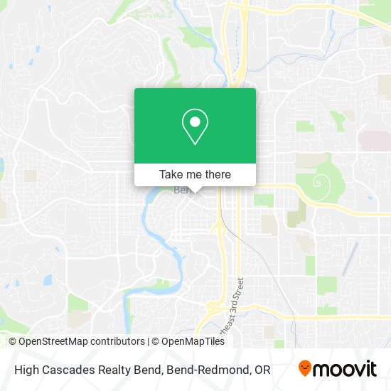 High Cascades Realty Bend map