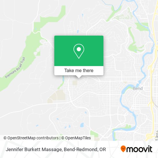 Jennifer Burkett Massage map