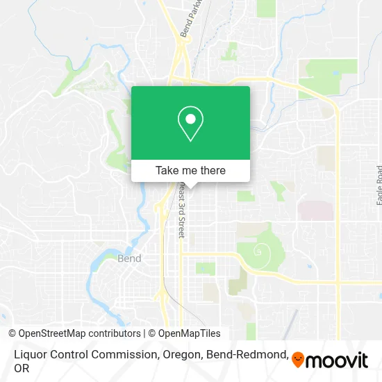 Liquor Control Commission, Oregon map