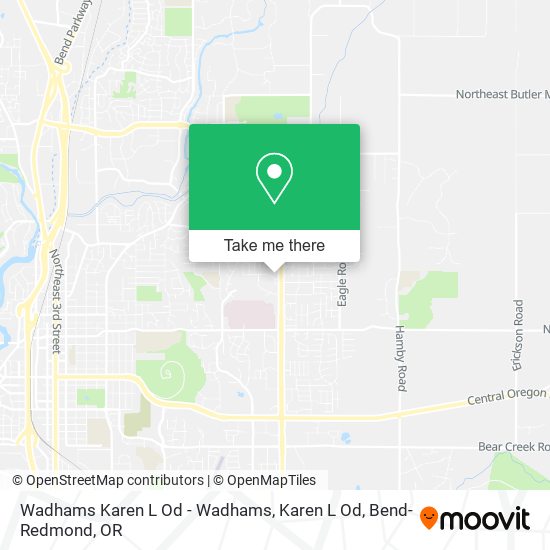 Wadhams Karen L Od - Wadhams, Karen L Od map