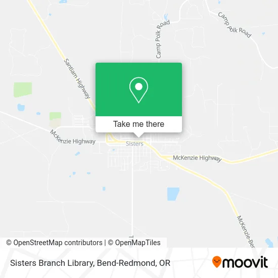 Sisters Branch Library map