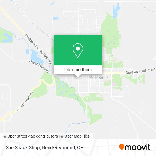 She Shack Shop map