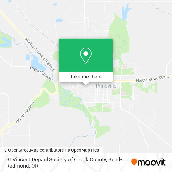 Mapa de St Vincent Depaul Society of Crook County
