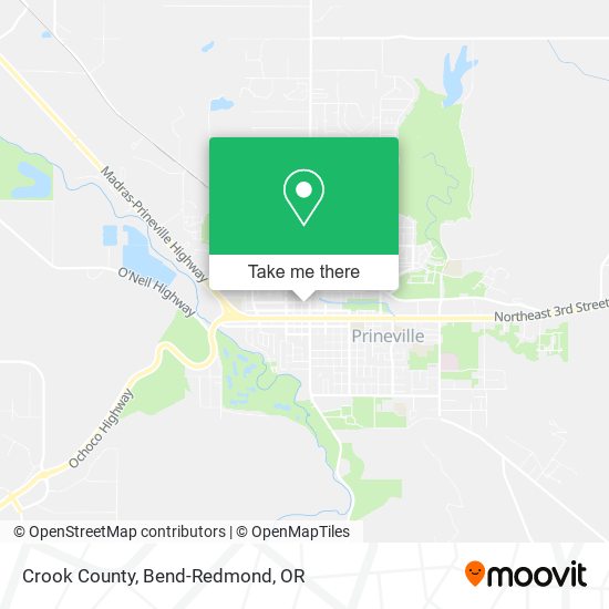 Mapa de Crook County